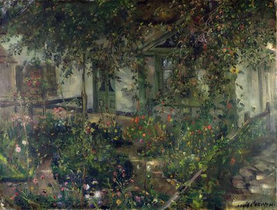 Flower Garden in Bloom by Lovis Corinth